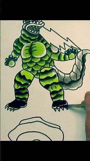 Godzilla tattoo flash #godzilla #tattooart #inktober #tattootiktok #tattooflash #tattooideas