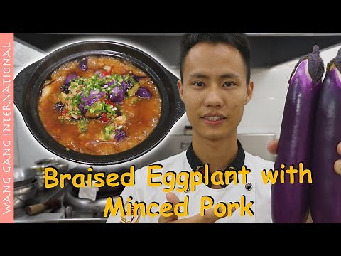 Chef Wang teaches you: "Braised Eggplant with Minced Pork" an healthy Sichuan cuisine 鱼香茄子【ASMR】