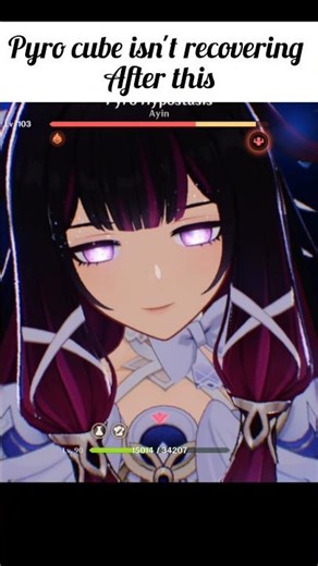 Pyro cube evaporated #genshinimpact #hoyocreators #hoyoverse #shorts #trending #columbina