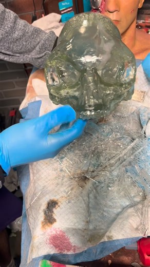 YC on Instagram: "Making a crystal skull from Indiana jones #indianajones #movieprops #hollywood #propmaking #crystalskull"