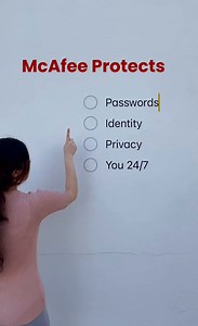 30 reactions · 4 comments | McAfee can protect what matters most — 24/7. Protection for your passwords, identity, privacy, and more  #OnlineSafety #PrivacyProtection #McAfee | McAfee | Facebook