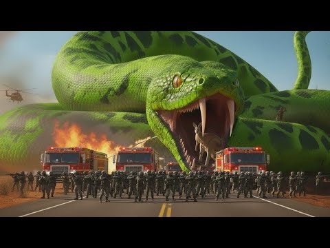 Marines rescue kangaroo from giant mutated python