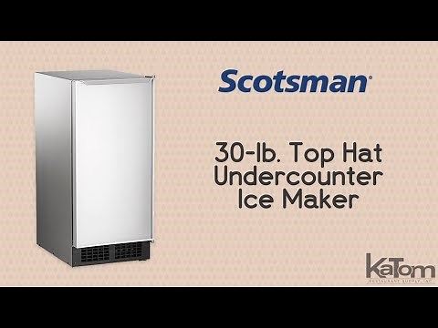 Scotsman 30-lb. Top Hat Undercounter Ice Maker (DCE33A-1SSD)