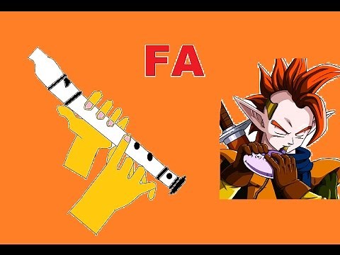 TAPION VERSIÓN FÁCIL PARA FLAUTA DULCE + PISTA + GUÍA. ANIMACIÓN. TUTORIAL. DRAGON BALL Z.