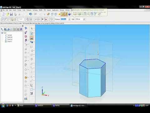 Hexagonal Protrusion - Solid Edge