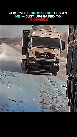 🚛💀 "Still drives like it's an M5 — just upgraded to 18 wheels || #bmw #drift