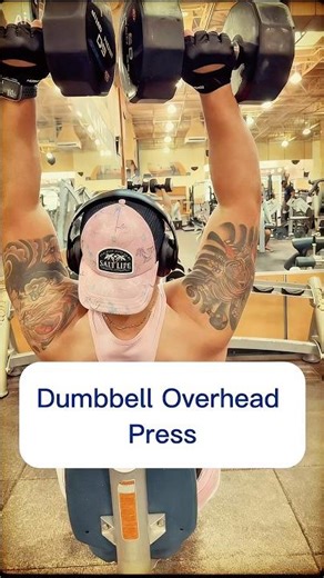 Dumbbell Overhead Press That Actually Works #shorts #shouldergains #gymtips