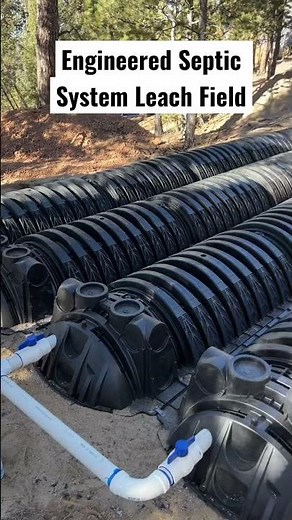 Engineered Septic System Leach Field Almost ready for cover up.