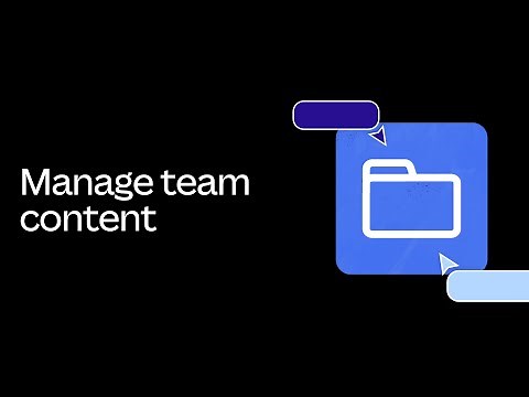 Setting up a team content management system in Canva