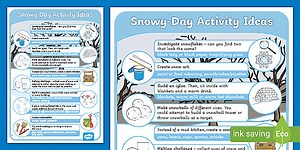 Outdoor Learning: Snowy-Day Activity Ideas
