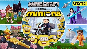 小黄人 Minecraft Minions 1340币 我的世界基岩版 官方商城收费模组_哔哩哔哩bilibili_我的世界