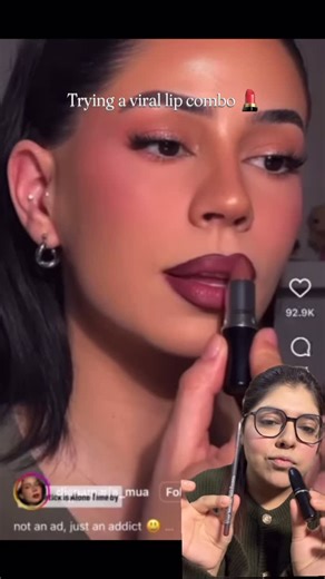 Faihabutt on Instagram: "When I saw that video, I just knew i had to get my hands in that lip combo ASAP & so I did. Safe to say that i wasn’t disappointed 😏 @maccosmetics “Root for me” lip liner @maccosmetics “Alone time” lipstick | Mac cosmetics, Mac bullet lipstick, lipstick, lip liner, makeup artist, Mua, makeup blogger, makeup, lip combo | #virallipcombo #maccosmetics #viral #explorepage #trending"