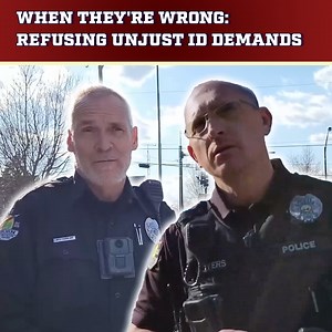 Police Trying To Force Me To Give My Address... Nope! #threats #police #unlawful | We The People Community