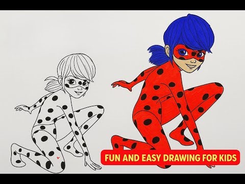 Colouring a Cute Ladybug Fun and Easy Drawing for Kids