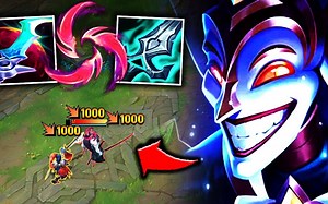 Pink Ward shows you the POWER of AD Shaco in the top lane (TRIPLE BACKSTAB)