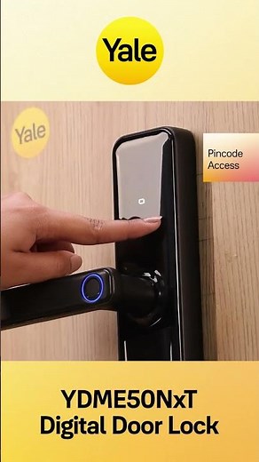 Yale YDME 50Nxt Digital Lock - With fingerprint, RFID, PIN code, Manual key access - 9:16 #shorts