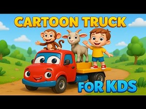 Truck Song for Kids | Colorful Cartoon Animation | Fun Learning with Trucks