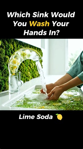 Choose Your Refreshing Fizzy Sink! 🍸 #asmr #oddlysatisfying #relaxing #aiart #sink #aiasmr