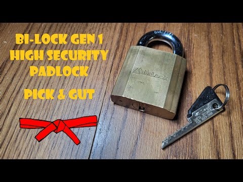 Bi-Lock Gen 1 High Security Padlock Pick and Gut