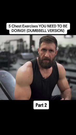 5 Chest Exercises YOU NEED TO BE DOING!! (DUMBBELL VERSION) #chest #chestworkout #fyp #foryou #foryoupageシforyou | Ryan Humiston