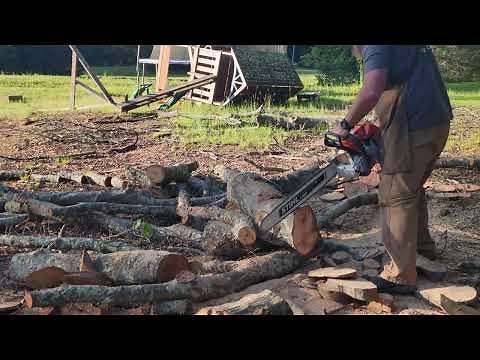 Stihl MS 500i ported running Egan straight shot.