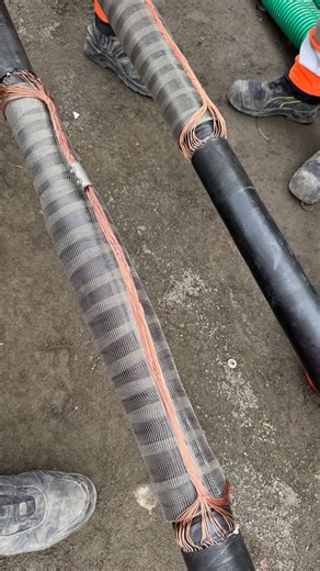 Full brief step by step showing you the termination of a 33kV Nexans straight joint! If you have any upcoming 11/33kV works and would like me on your projects, give me a message for a quotation ⚡️ | High Voltage Harv