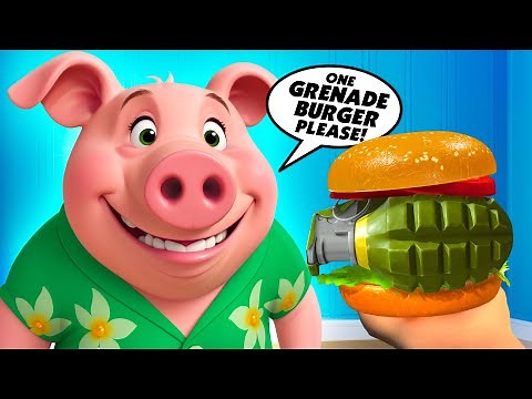 I Forced People To EAT A GRENADE Burger in VR! - Cooking Clash VR