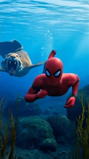 Tigerfish attack on spider man 😨