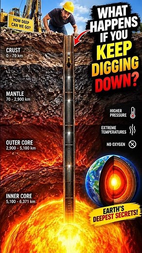 What Happens If You Keep Digging Straight Down? 😱 #facts