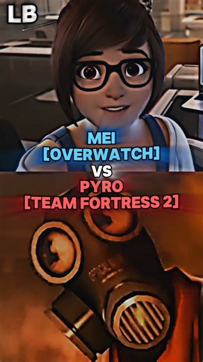 Mei VS Pyro #shorts #overwatch2 #vs #teamfortress2 #videogames