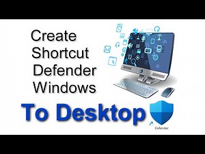 ✨Create a Shortcut for Windows Defender on the Desktop🔹Quickly and Easily