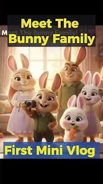 Meet The Bunny Family 🐰 | Cute Animated Family Mini Vlog | The Bunny Family Show #Shorts