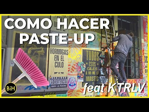 HOW to MAKE a PASTE UP MURAL - BiH_art ft. KTRLV