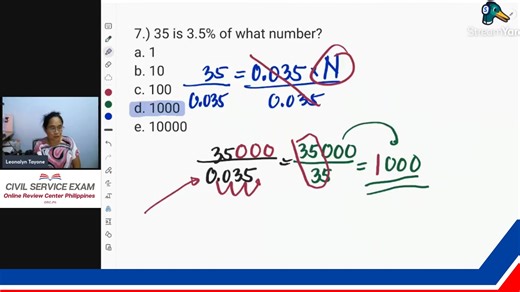 56K views · 1.1K reactions |  Civil Service Exam Review 2026: Numerical Ability by Coach Leonalyn Part 4 | ORC Online Review PH | Facebook