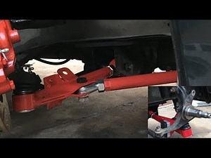 Godspeed adjustable lower control arm high angle tension rod install