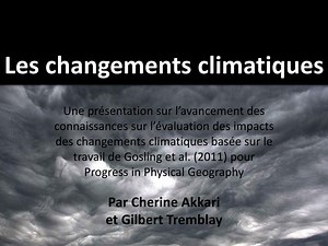 PPT - Les changements climatiques PowerPoint Presentation, free download - ID:2325336
