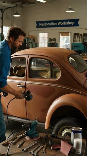 How They Brought This VW Beetle Back to Life #restoration #incredible