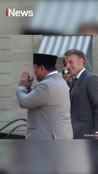 Momen Prabowo Tiba di Istana Elysee Paris, Disambut Hangat Macron dan Ibu Negara #shorts