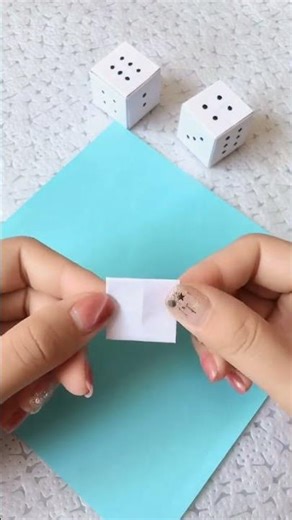 Roll the Fun! 🎉 DIY Paper Dice Tutorial (Easy Cube Box Craft) #papercraft