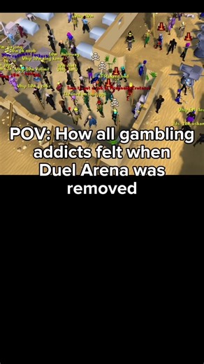 When They Removed the Duel Arena 😭 #OSRS #DuelArena #sadscaper