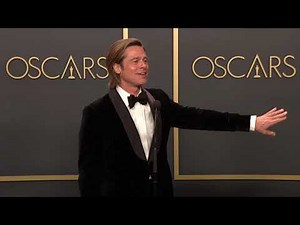 Brad Pitt Oscars 2020 Backstage Interview | ScreenSlam