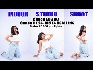 Canon EOS R8 with Canon RF 24-105 f4 L USM lens | Indoor model shoots | Model studio photography