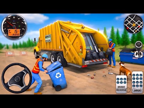Garbage Truck Simulator 3D - City Trash Collection Madness 🚛💥 (Android Gameplay)