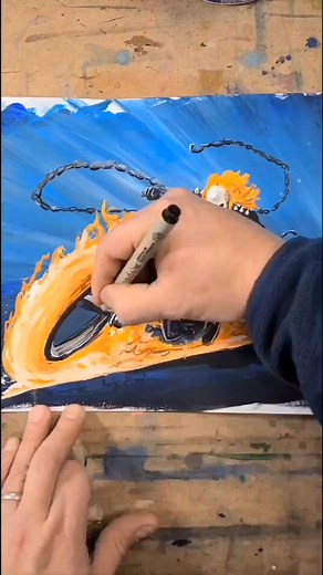 Ghostrider Fanart Painting: Marvel.Flow Artwork