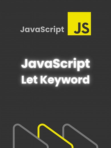JavaScript let Keyword .. JavaScript let Keyword explains why let provides safer variable declarations than var, how it prevents redeclaration errors, and when to use it for values that can change. Follow for more web dev tips & tech explainers! #script_ish #learntocode #shortsfeed #TechTok #frontend #webdesign #Shorts #webdevelopment #JavaScript #JS #Let #Variables