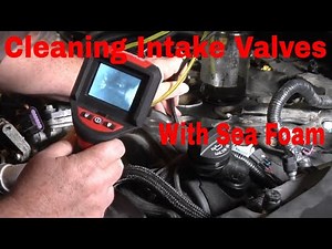 Chevy 3.6 v6 intake valve cleaning with sea foam