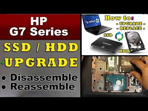 HOW TO replace your Hard drive or SSD drive in HP Pavilion G7 series