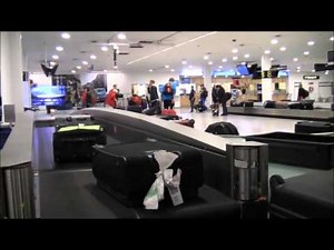 Baggage Claim footage in Copenhagen airport 2015
