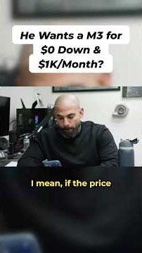 BMW M3 for $0 Down and $1k/Month?!?!