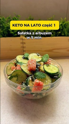 KETO WATERMELON SALAD in 5 minutes